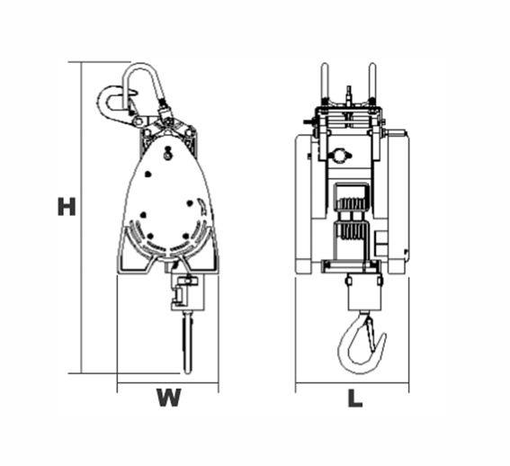 DU-160迷你電動(dòng)商場(chǎng)提升機(jī)結(jié)構(gòu)